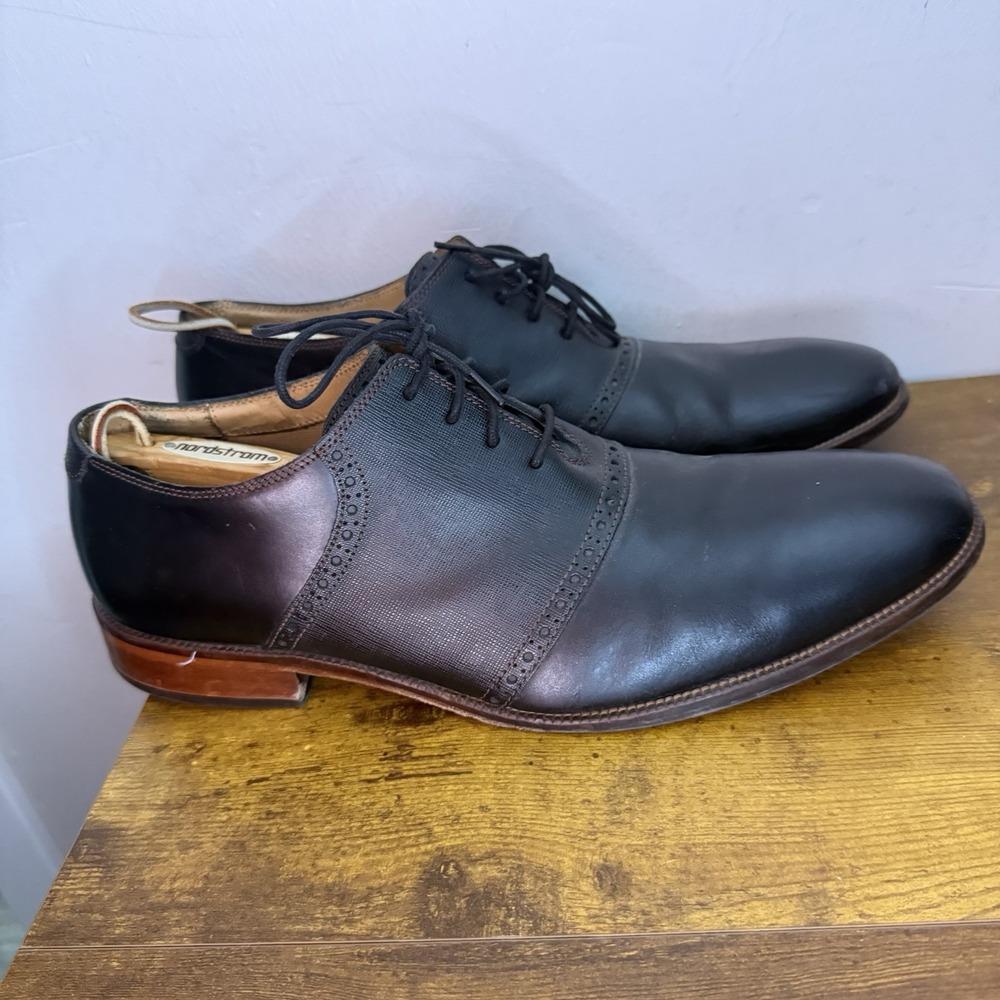 Cole Haan Black Leather Oxford Dress Shoes
